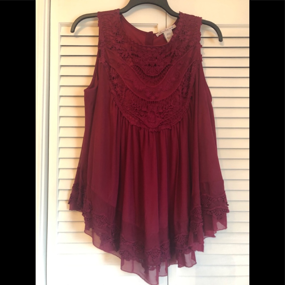 American Rag Top cranberry worn once.